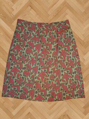 SSP Segrets Vintage Botanical Print Cotton Skort | Size M